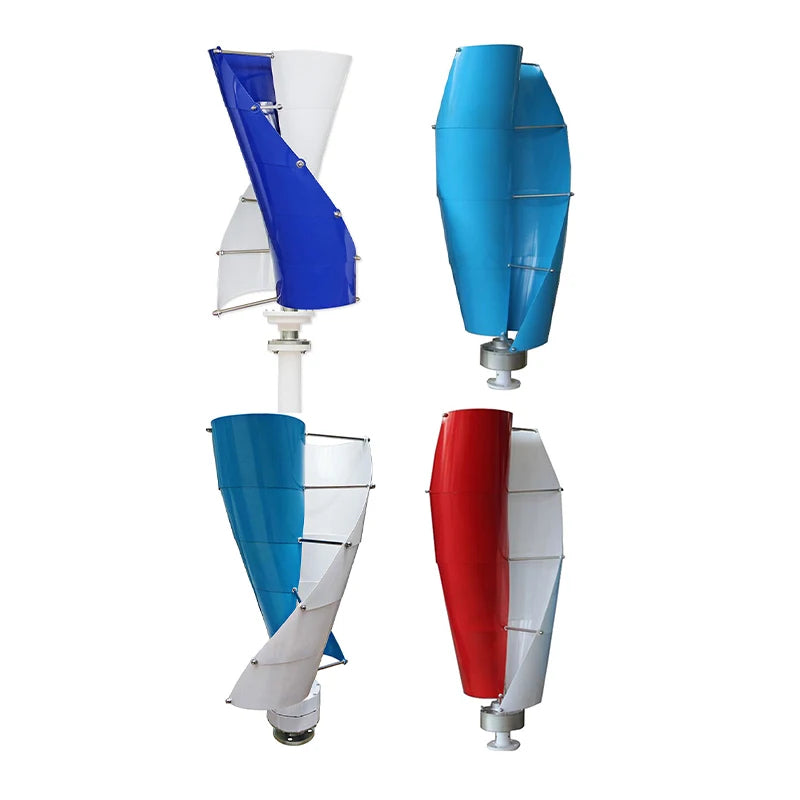 Vertical Spiral 5kw Wind Turbine Turboventilator Residential Wind Turbine Generator With Controller