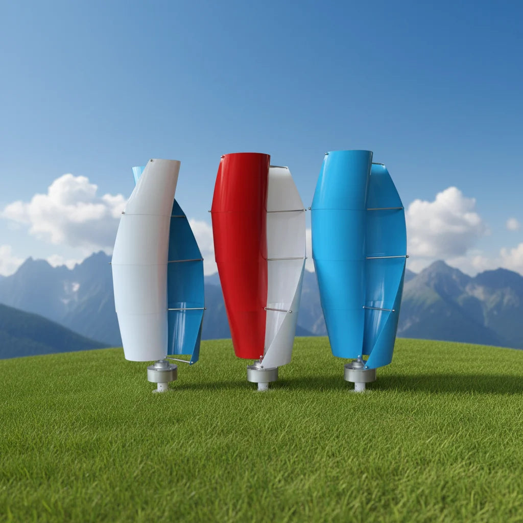 Vertical Spiral 5kw Wind Turbine Turboventilator Residential Wind Turbine Generator With Controller