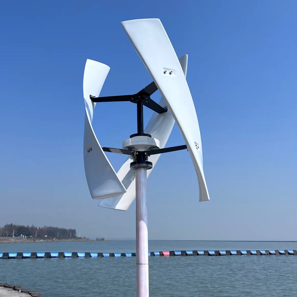 Vertical Axis Wind Turbine  - 2KW Quiet Design for Home, Rooftop & Urban Areas