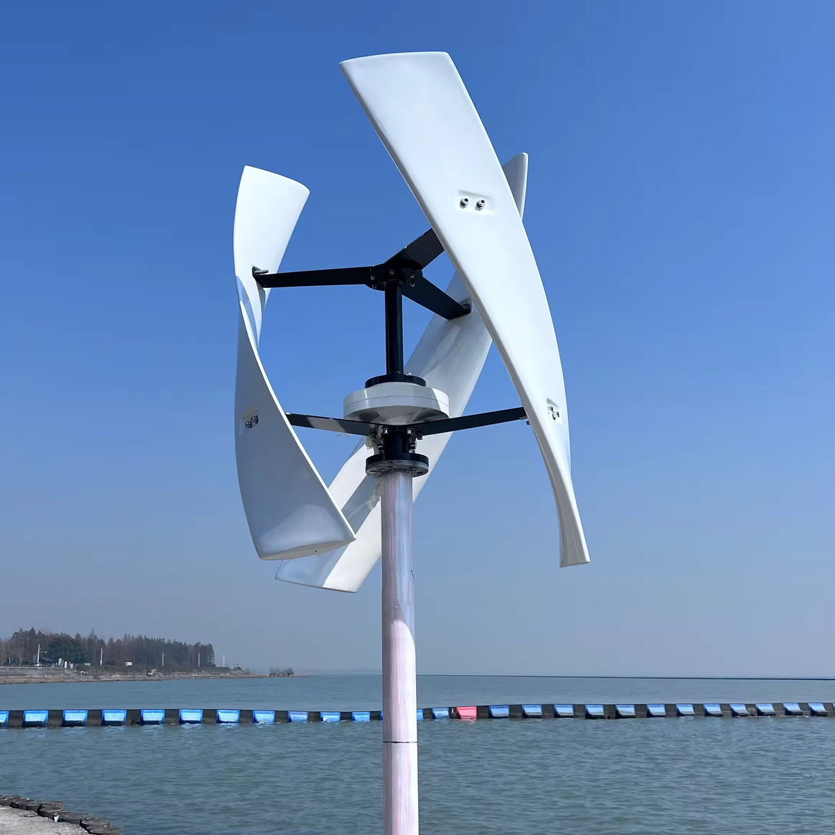 Vertical Axis Wind Turbine  - 2KW Quiet Design for Home, Rooftop & Urban Areas