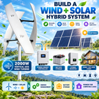 Vertical Axis Wind Turbine  - 2KW Quiet Design for Home, Rooftop & Urban Areas